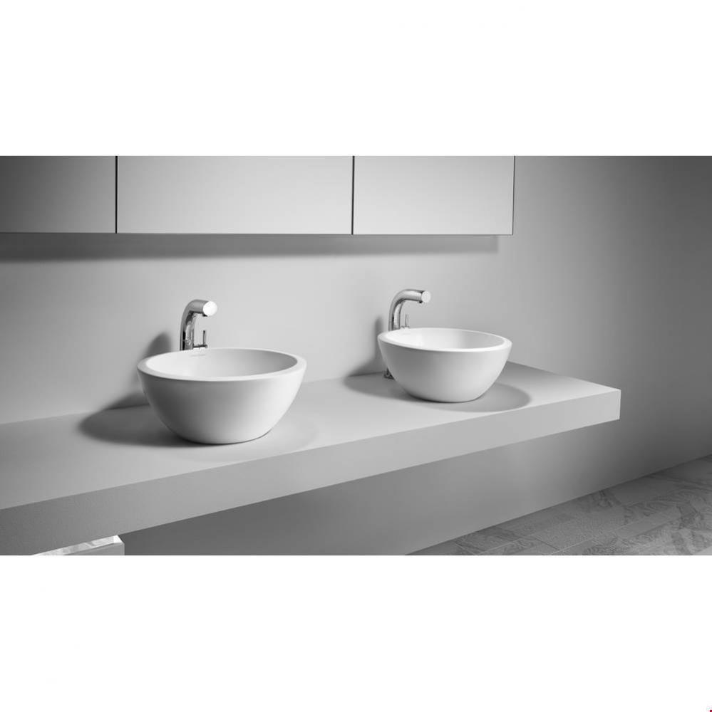 Maru 42 countertop basin. Paint finish