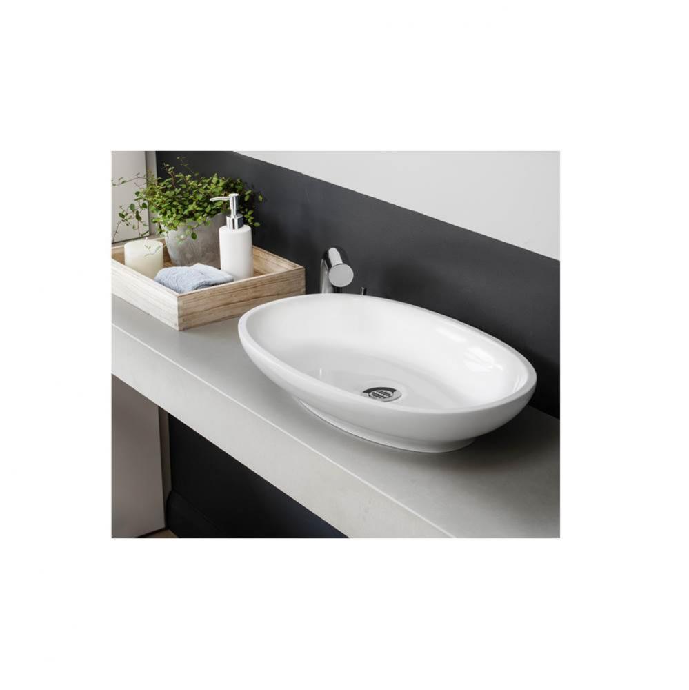 Cabrits 55 countertop basin. Paint finish