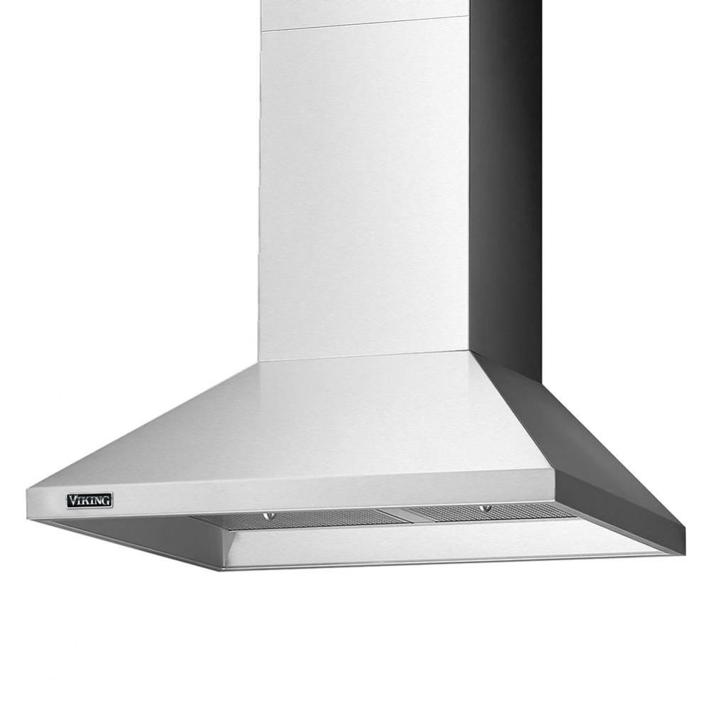 36''W./12''H. Interior-Power Hood-Stainless