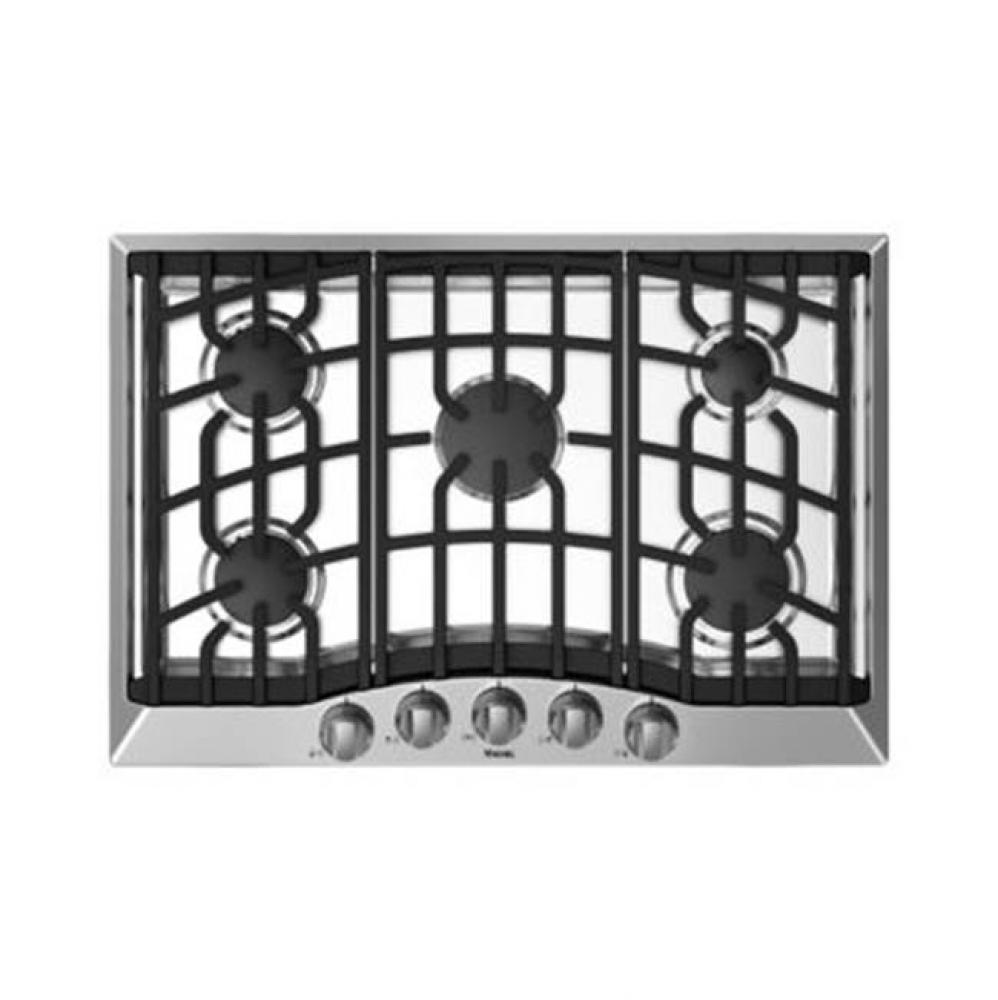 30''W. Gas Cooktop-5 Burners-Stainless-LP