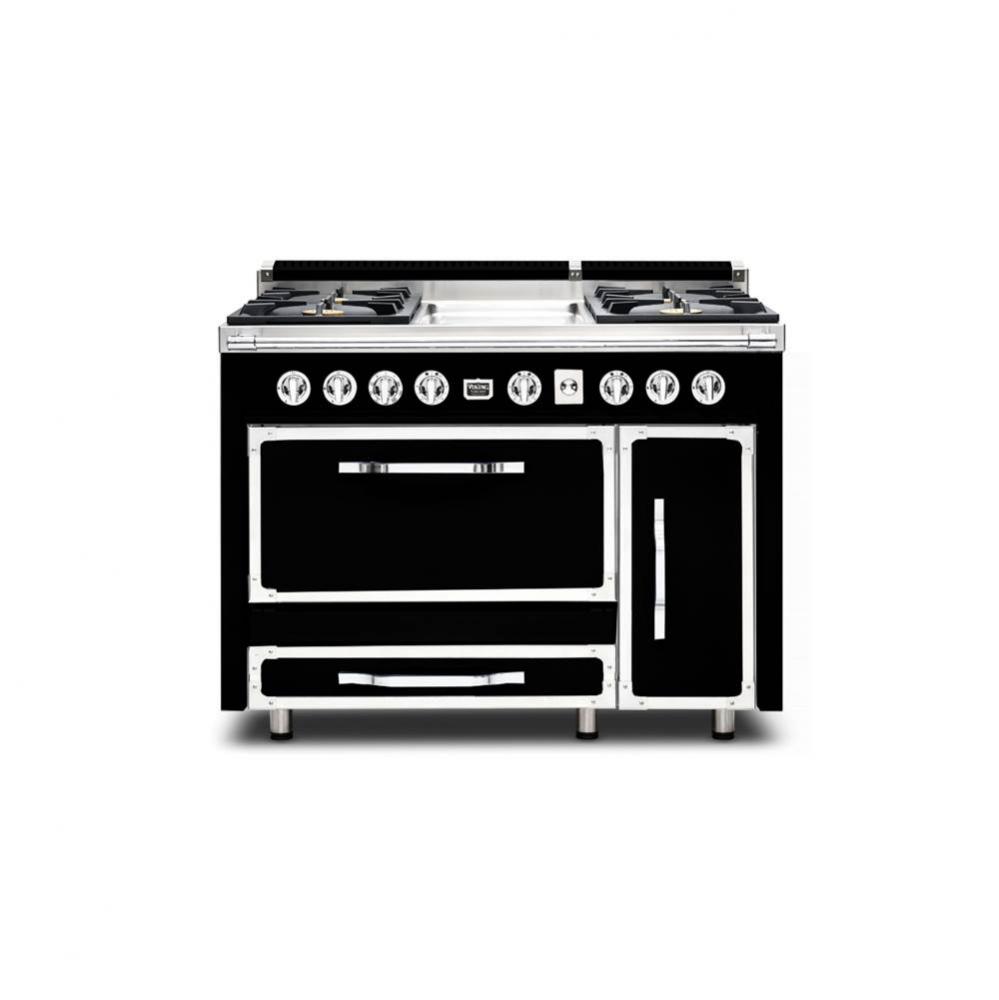 Viking Tuscany 48'' Df Range 4 Burner/Griddle Bk