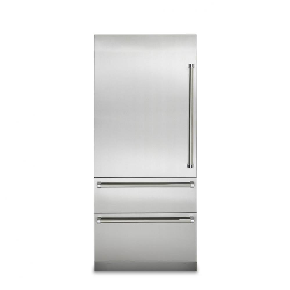 36''W. 7 Series Bottom Freezer - Stainless