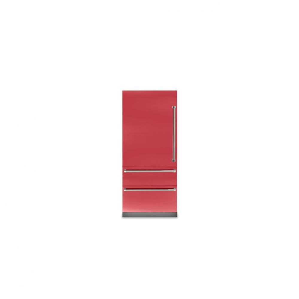 36''W. 7 Series Bottom Freezer - San Marzano Red