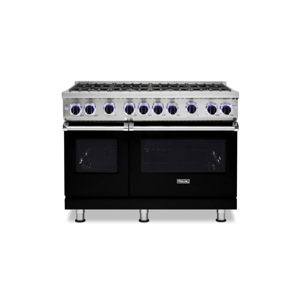 48''W./24''D. Gas Sealed Burner Range-8 Burners-Pure White