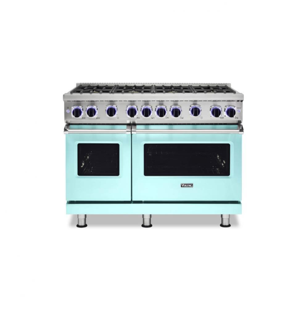 48''W./24''D. Gas Sealed Burner Range-8 Burners-Bywater Blue