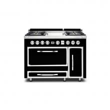 Viking TVDR4814GBK - Viking Tuscany 48'' Df Range 4 Burner/Griddle Bk