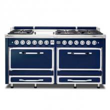 Viking TVDR6606GDB - VIKING TUSCANY 66'' DF RANGE 6 BURNER/GRIDDLE DB