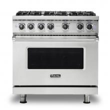 Viking VGR5366BSSLP - 36''W./24''D. Gas Sealed Burner Range-6 Burners-Stainless-LP