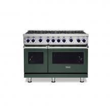 Viking VGR74828BBF - 48''W./24''D. Gas Sealed Burner Range-8 Burners-Blackforest Green