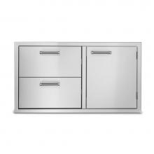 Viking VOADDR5361SS - 36''W. Double Drawer and Access Door Combo-Stainless