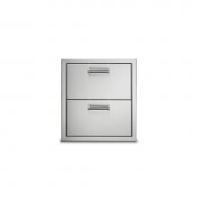 Viking VODRD5191SS - 19''W. Double Drawers-Stainless