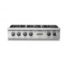 Viking VRT5364GSSLP - 36''W./24''D. Gas Sealed Burner Rangetop-4 Burners/Griddle-Stainless-LP