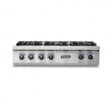 Viking VRT7366BSS - 36''W./24''D. Gas Sealed Burner Rangetop-6 Burners-Stainless