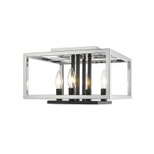 Z-Lite 456F-CH-BK - 4 Light Flush