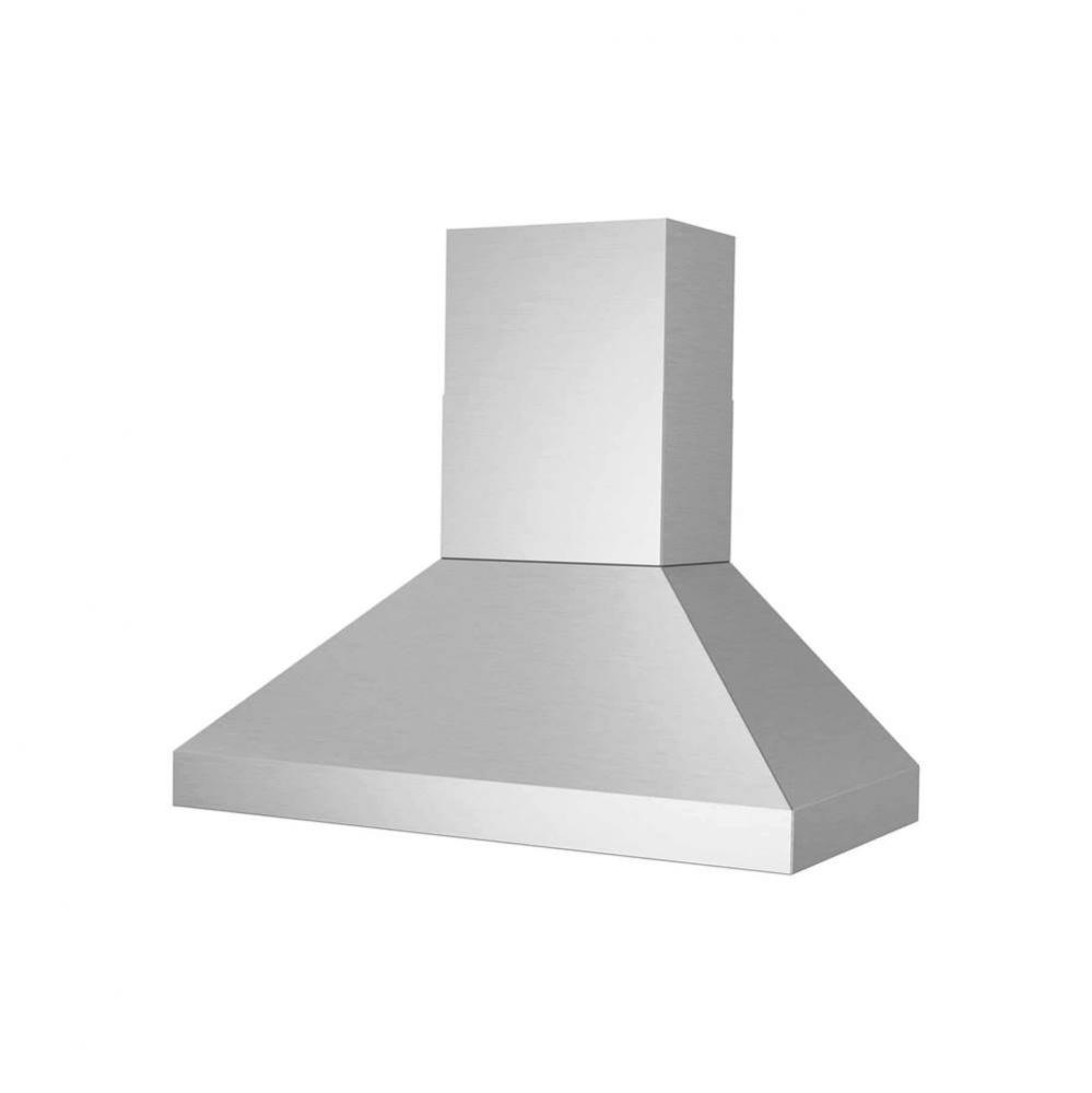 Pyramid Style (48''D X 30''H) Includes 2Pc. Flue (18''W).