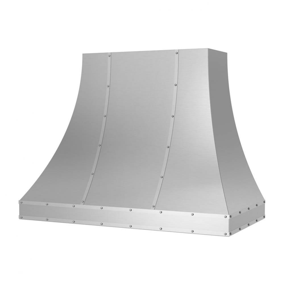 48'' Ridgeline Wall Hood With Designer Metal Strapping And Rivets