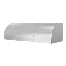 BlueStar BZ054MLPLT - 54'' Bonanza Wall Hood With Brushed Stainless Strapping And Rivets.