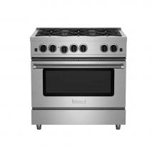 BlueStar RCS366BV2L - 36'' Culinary Series (Rcs) Open Burner Range - (6) Burners