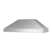 BlueStar HA066MLPLT - 66'' Hampton Wall Hood With Brushed Stainless Strapping And Rivets