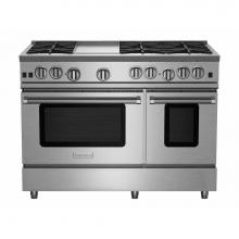 BlueStar RNB486GBV2L - 48'' Nova (Rnb) Range - (6) Burners With 12'' Griddle