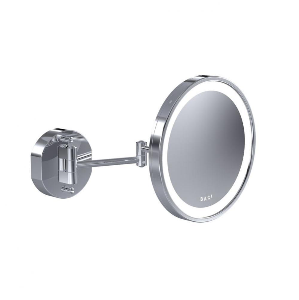 Baci Senior Round Double Arm Wall Mirror 5X