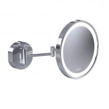 Baci Mirrors BSRX10-02-CHR - Baci Senior Round Double Arm Wall Mirror - 10X