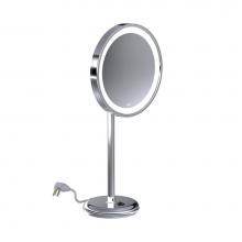 Baci Mirrors BSRX10-18-CHR - Baci Senior Round Traditional Table Mirror - 10X