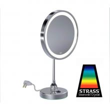 Baci Mirrors BSRX10-27-CHR - Baci Senior Round Deluxe Table Mirror - 10X