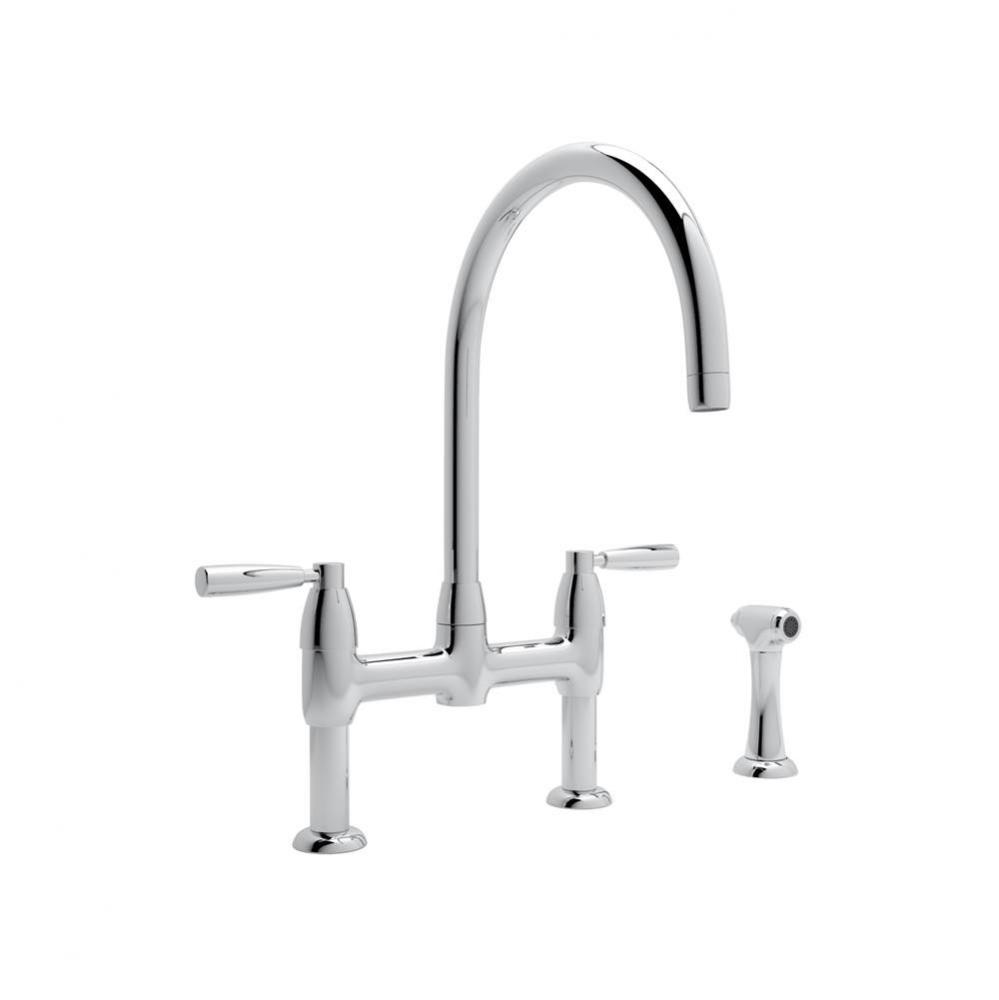 Holborn™ Bridge Kitchen Faucet With C-Spout and Side Spray