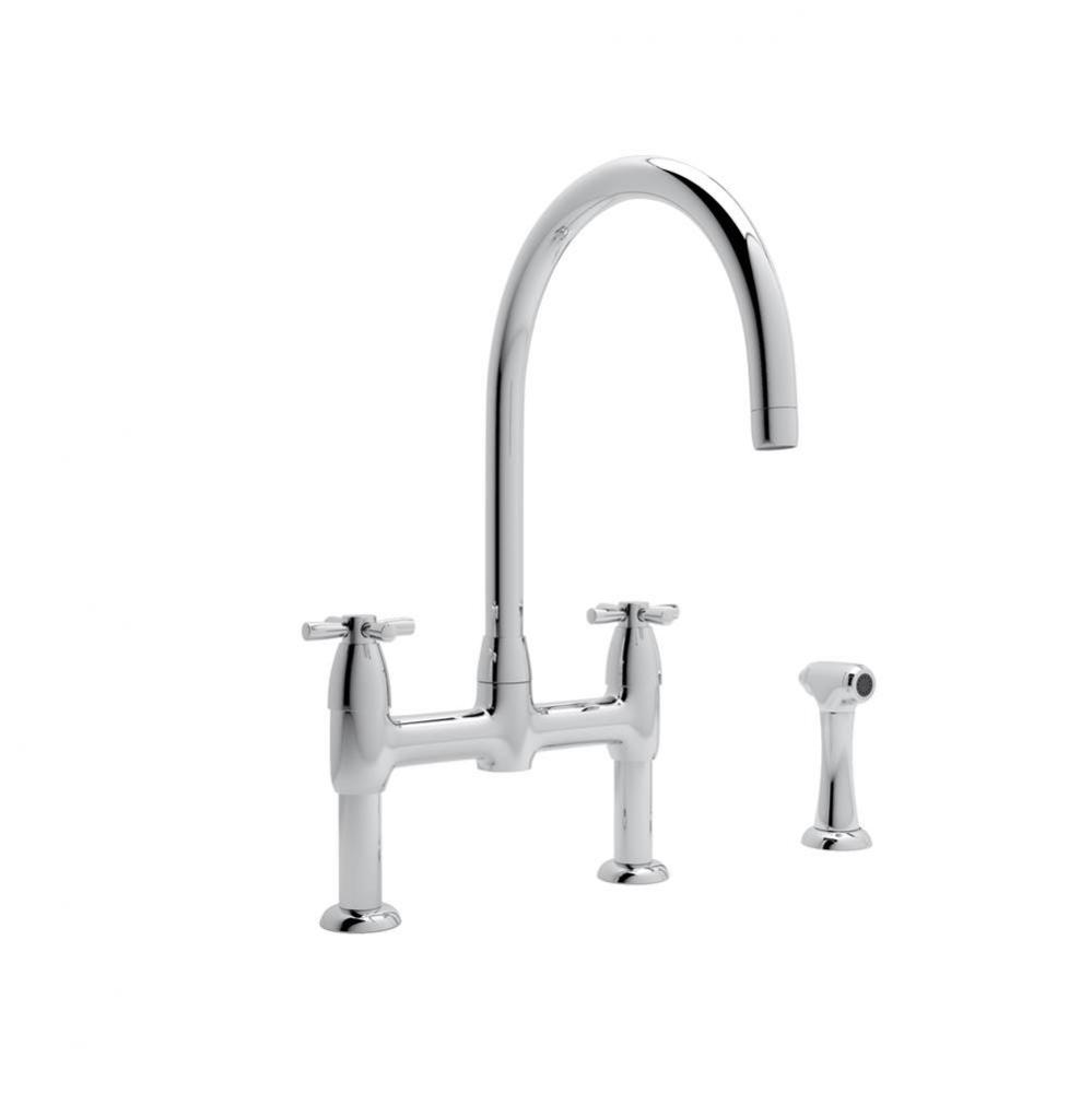 Holborn™ Bridge Kitchen Faucet With C-Spout and Side Spray