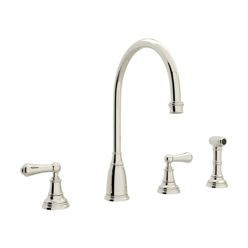 Georgian Era™ Two Handle Kitchen Faucet With Side Spray