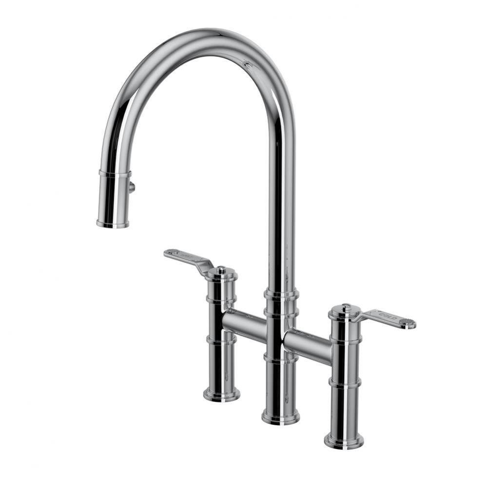 Armstrong™ Pull-Down Bridge Kitchen Faucet With C-Spout