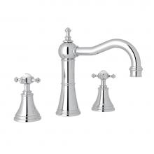 Perrin & Rowe U.3724X-APC-2 - Georgian Era™ Widespread Lavatory Faucet With Column Spout