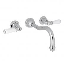 Perrin & Rowe U.3780L-APC/TO - Edwardian™ Wall Mount Tub Filler