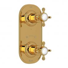 Perrin & Rowe U.8566X-ULB/TO - Edwardian™ 1/2'' Thermostatic Trim with Diverter