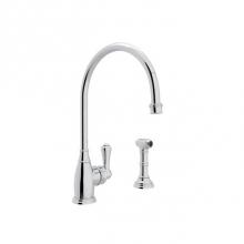 Perrin & Rowe U.4702APC-2 - Georgian Era™ Kitchen Faucet With Side Spray