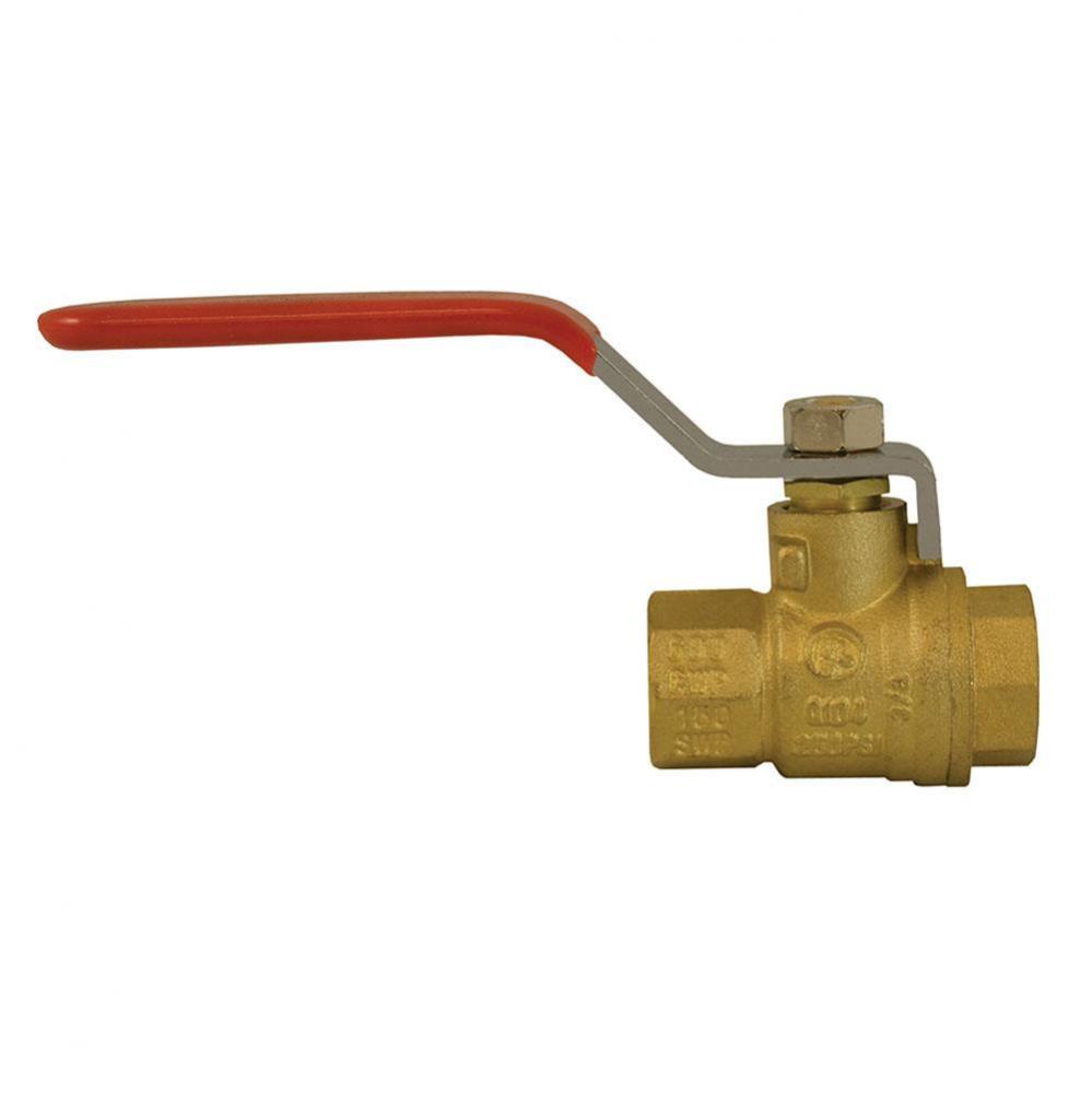 1-1/4'' Brass Ball Valve, Threaded