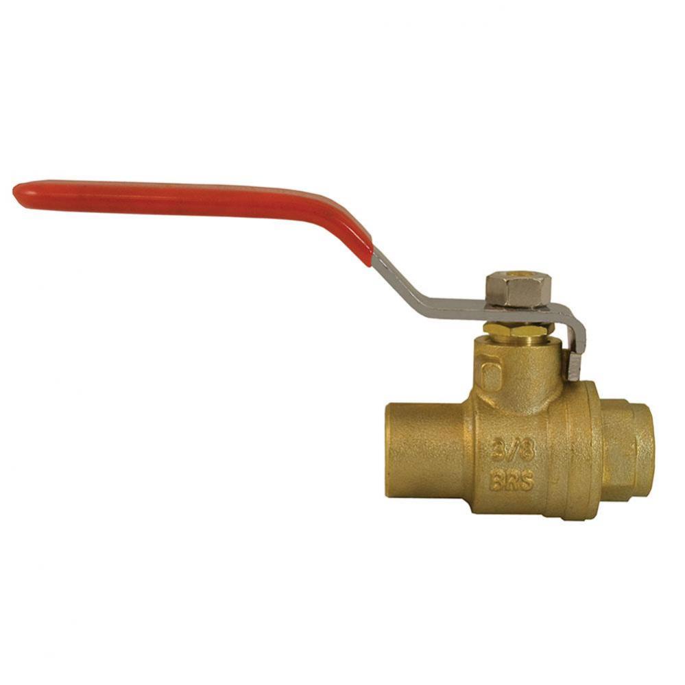 1-1/4'' Brass Ball Valve, Sweat