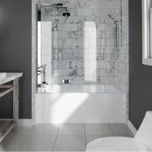 Neptune Entrepreneur E15.21112.500010.12 - ALBANA bathtub 32X60 with Tiling Flange and Skirt, Right drain,Activ-Air, Bone