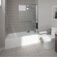 Neptune Entrepreneur E10.21410.5500.12 - ASTICA bathtub 30x60 AFR with Tiling Flange and Skirt, Left drain, Bone